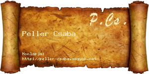 Peller Csaba névjegykártya